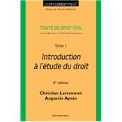 Trait de droit civil - Tome 1 - Introduction  l'tude du droit