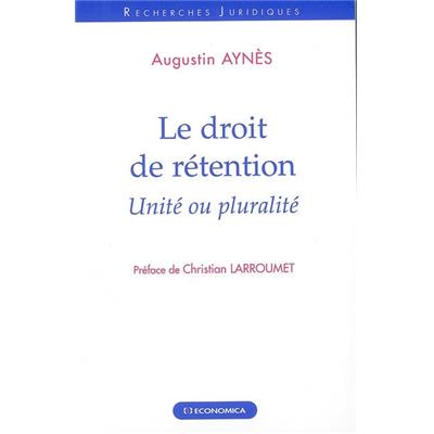 Le droit de rétention