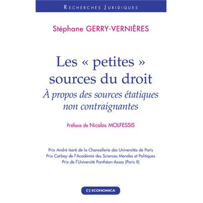 Les "petites" sources du droit