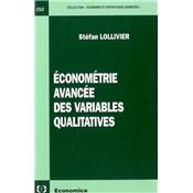 Economtrie avance des variables qualitatives