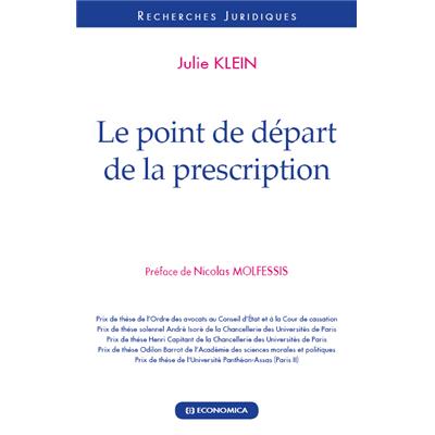 Le point de départ de la prescription