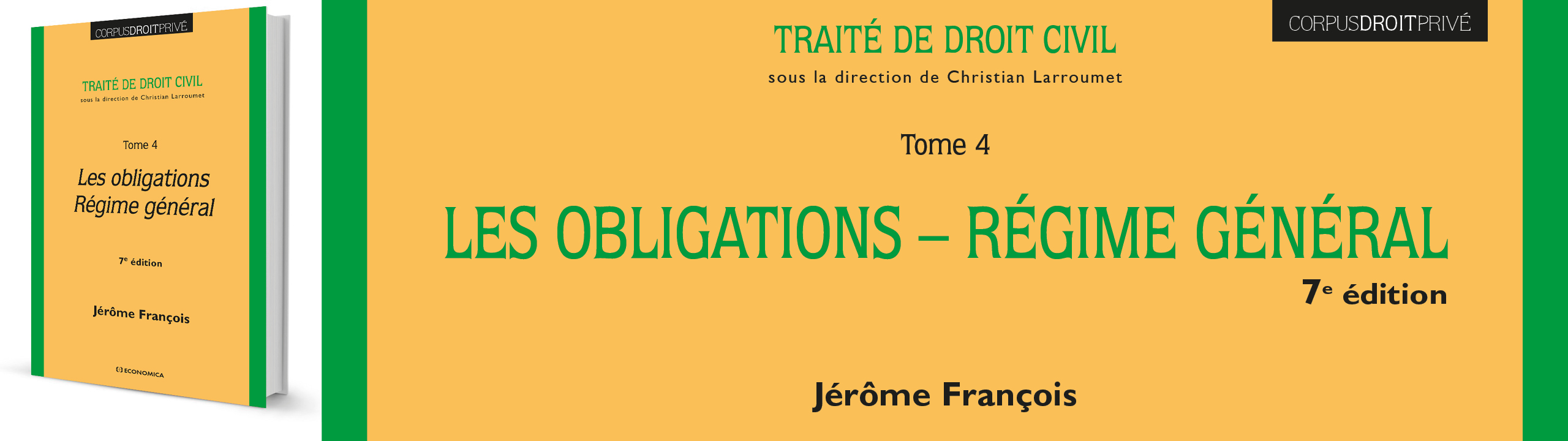 Les obligations - Régime général - 7e édition - Jérôme françois - 9782717873382
