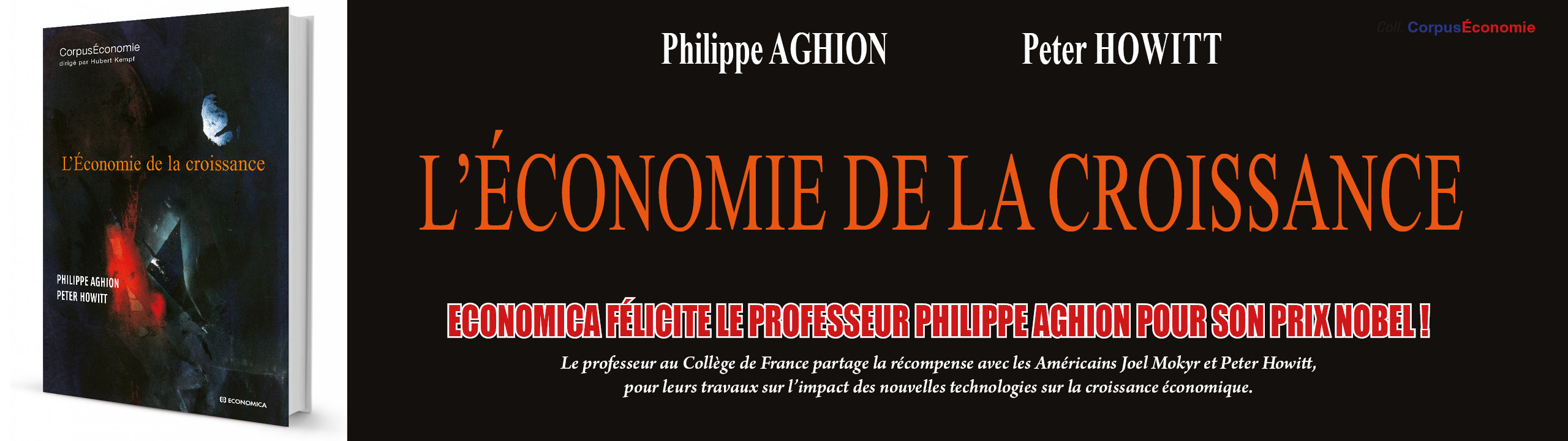Aghion - L'économie de la croissance - Prix Nobel d'économie 2025